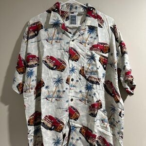 Vintage Car Print Men's Shirt
